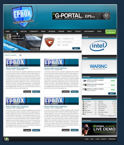 Webspell Clandesign + Modifikationen